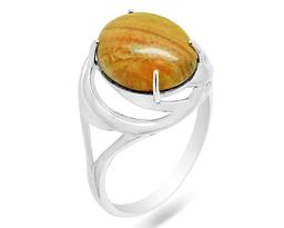 Кольцо из серебра яшма, КП86