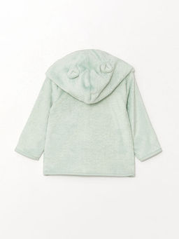 Kap??onlu Uzun Kollu Bask?l? Erkek Bebek H?rka ve Pantolon 2li Tak?m - Waikiki фото 3