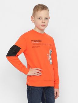 CRB wear/CWJB 63348-29-341 Джемпер для мальчика,оранжевый/Ex.Cherubino