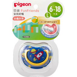 PIGEON Пустышка FunFriends Ракета 6+ мес (размер L), шоубокс фото 2