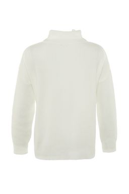 Ekru Yumusak Dokulu Fermuarl? Triko Kazak TWOAW20XS0009