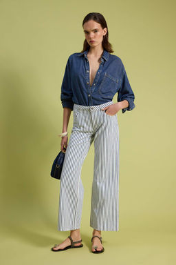 _ok Renkli _izgili D___k Bel Wide Leg Jeans TWOSS26JE00293