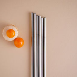 Набор металлических трубочек Straws, 6 шт, 21 см, сталь 304 - Доляна фото 5