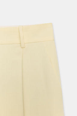 PANTAL?N CROPPED ZW COLLECTION / Amarillo pastel - Zara фото 6