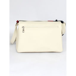 Сумка женская искусственная кожа ADEL-230/6в/ММ, 5отд. плеч/рем. беж/синий/красный флотер 258906 - Adelia фото 2