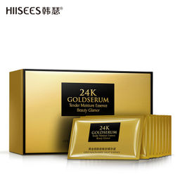 Увлажняющая эссенция с биозолотом и никотинамидом  24K gold serum, 2 мл х 30