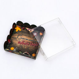 Цена за 5 шт. Коробка для печенья «Счастливого нового года», 12×12×3 см