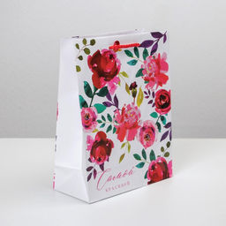 Цена за 2 шт. Пакет подарочный ламинированный, упаковка, Present for you, MS 18×23×8 см