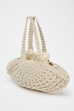 CROCHET SHELL BAG - Zara фото 3