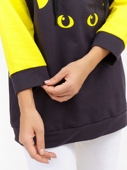 806 Худи "фуме/желтый"