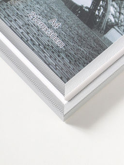 Фоторамка пластик формат А4 см "Остин" бело-серый 33,5х24,5х1,5 см