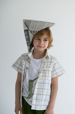 Футболка с принтом Крокодил, белый - Lesi kids фото 5