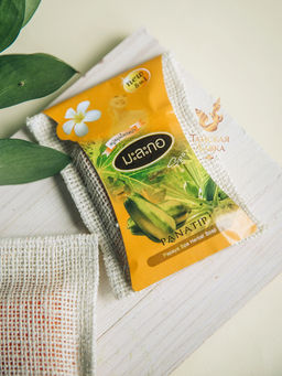 Спа-мыло в Мочалке из Люфы Папайя PANATIP 75 гр