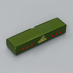 Цена за 5 шт. Коробка для 5 конфет с обечайкой, с окном 23 Февраля, 21?5?3.3 см