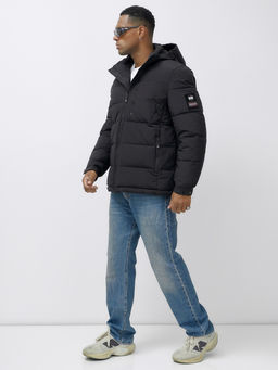 Куртка спортивная мужская зимняя большого размера черного цвета 617Ch - Wonderrman фото 3