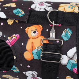 Сумка-переноска каркасная Плюшевые медведи, размер S, 37 х 15 х 22 см - Пижон фото 5