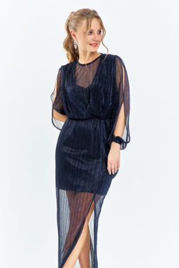 Платье Euro Moda 665 синий