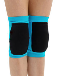 Наколенники для гимнастики и танцев Grace Dance, с уплотнителем, р. XXS, 3-5 лет, цвет бирюза/чёрный  фото 2