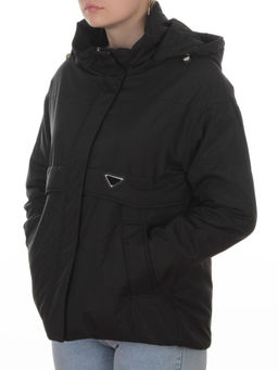 7060 BLACK Куртка демисезонная женская (100 гр. холлофайбер) - Фабричный китай фото 5