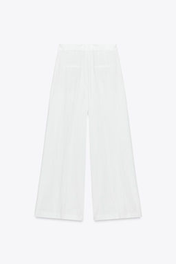 ZW COLLECTION TECHNICAL-EFFECT DARTED TROUSERS - Zara фото 9