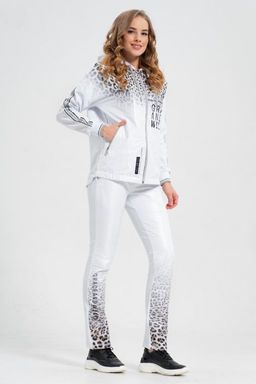 Толстовка из футера комбинированного с принтованной плащевой тканью - А+б коллекция фото 6