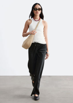 Pantalones de sarga con cord?n de ajuste - H&m фото 9
