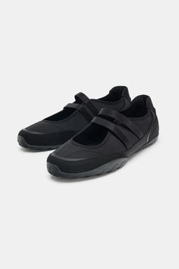 TWO-TONE DOUBLE STRAP BALLERINAS - Zara фото 3
