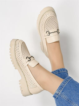 Лоферы женские комфорт 630-10 Bej