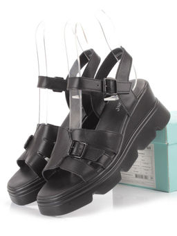 08-PEAG34-2 BLACK Босоножки женские (натуральная кожа) - Фабричный китай фото 13