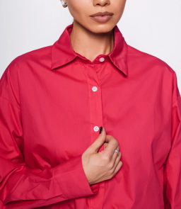 Рубашка #КТ3160 (8), малиновый
