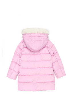 U. S. Polo Assn Сиреневое пальто с капюшоном для девочки - U.s. polo assn фото 2