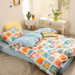 Комплект постельного белья на резинке Сатин Люкс KIDS 100% хлопок CDKR045 90*200*25/1.5 спальный/50-70 1 шт - Ситрейд фото 4