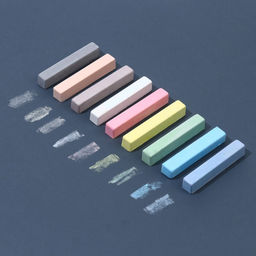 Цена за 5 шт. Мелки цветные школьные 9 шт. «Минни Маус»