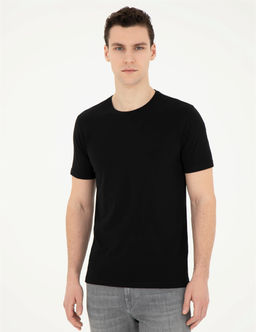 Siyah Slim Fit Basic Ti__rt - Pierre cardin фото 3