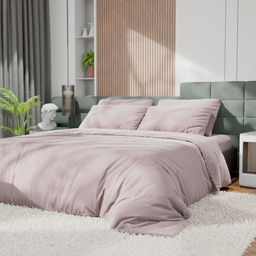 Постельное бельё Этель 2сп Tencel 180*210см, 220*245см, 50*70см-2шт, цвет пудра  фото 4
