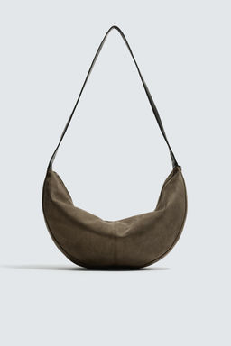 BOLSO DE HOMBRO LISO / Verde Caqui - Zara фото 3