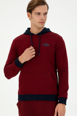 Мужской бордово-красный свитшот Неожиданная скидка в корзине - U.s. polo assn фото 3