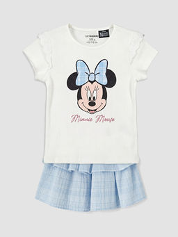 Minnie Mouse Bask?l? K?z ?ocuk Tak?m