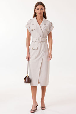 Платье LYUSHe 4126 бежевое