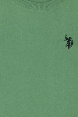 Erkek _ocuk Mint Bisiklet Yaka Triko Kazak