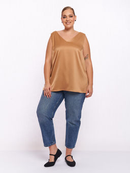 Топ атласный ZMT10237YLW50 - Артесса фото 8