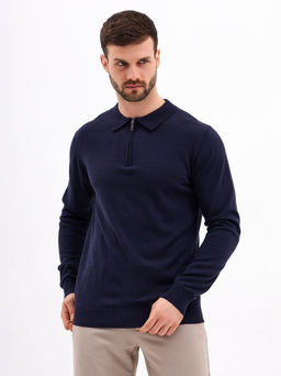 Джемпер мужской с воротником поло GREG G129-AN231909А (т. синий) фото 4