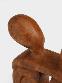 Абстракция «Влюблённые», 19×4×19 см, дерево суар