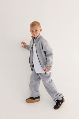 Бомбер утепленный, меланж - Inzibe фото 10