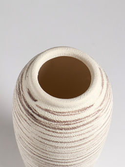 Ваза «Беажио» элит, 25.5×10 см, керамика, бежево-коричневая