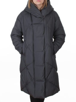 8870 DK. GRAY Пальто зимнее женское оверсайз (200 гр. холлофайбер)