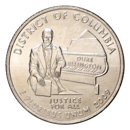 25 центов (1/4 доллара) 2009 года Р США Штаты и территории  Округ Колумбия