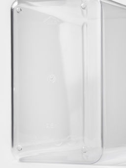 Банка для хранения сыпучих продуктов IDEA «Степ», 2.5 л, 16×10×21 см, пластик, крышка белая