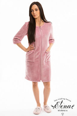 Халат М320175в Сухая роза - Елена фото 3