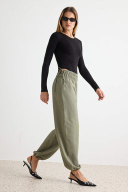 Haki Beli Lastikli Rahat Kesim _alvar Pantolon TWOAW27PL00012 - Trendyolmilla фото 2